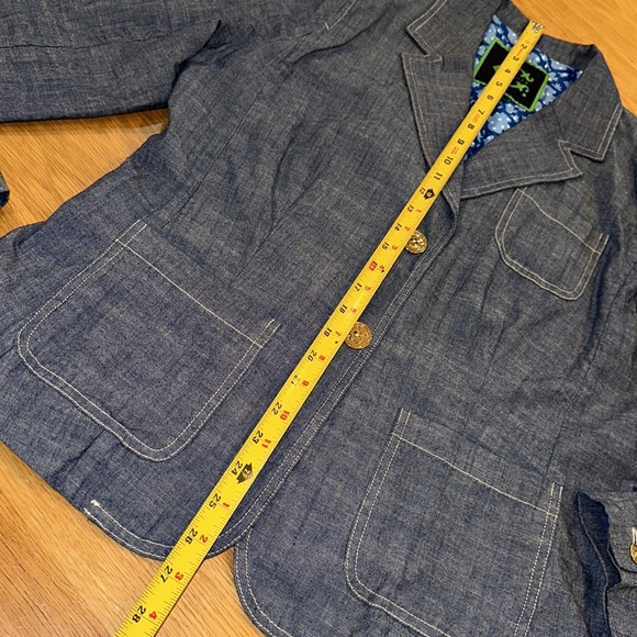 TORY BURCH Brand C.Wonder Size 14-Denim Jeans Blazer Giglio Style ~Jacket Layer - Picture 13 of 16
